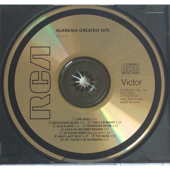 Alabama - Alabama Greatest Hits (CD, Comp, RE) - Picture 5 of 5